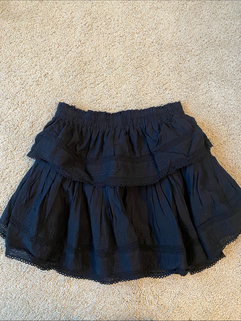 LoveShackFancy Ruffle Mini Skirt - Picture 2 of 5